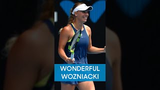 Caroline Wozniacki wins UNREAL rally 👏 [upl. by Parrisch]