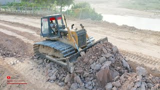 Stronger Heavy Dozer Machine Extreme Soils Pushed Building Road Special In Action [upl. by Emelin]