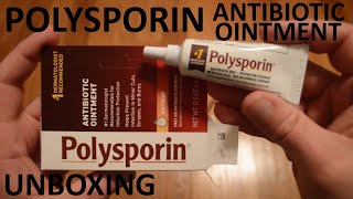 Unboxing Polysporin Antibiotic Ointment 05 OZ Tube [upl. by Troth647]