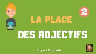 La place des adjectifs 2 Cest la deuxième capsule vidéo sur le sujet Niveau A1A2 de FLE [upl. by Deming163]