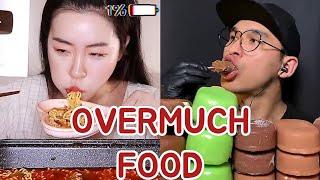 mukbangers are eating OVERMUCH food for A PERSON [upl. by Adyl85]