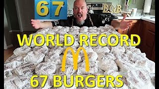 MCDONALDS HAMBURGER CHALLENGE WORLD RECORD  Collaboration with Corbucci Eats [upl. by Farland428]