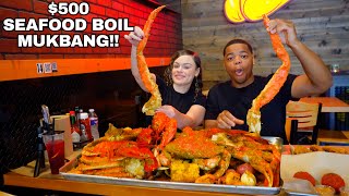 HUGE 500 SEAFOOD BOIL MUKBANG [upl. by Cleveland]