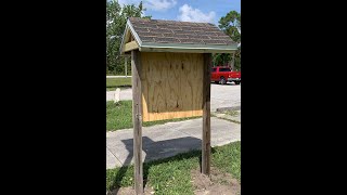 Trail Sign Kiosk Roof [upl. by Alguire363]