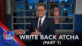 Stephen Colbert Recaps A Crazy Summer Part 1 Trump’s Mugshot Cocaine in The White House [upl. by Gargan305]