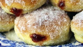 Pączki  Polish Jelly Donuts  Oven Baked Doughnuts [upl. by Bazar899]