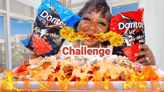 Sizzling Spicy Nacho Challenge LLIPS [upl. by Kleiman246]