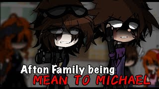 Afton Family Being Mean To Michael For 24 Hours  Gacha Club [upl. by Dis]