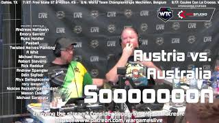 WTC World Team Championships Warhammer 40k Tournament Day 3  Austria vs Australia [upl. by Ytnom]