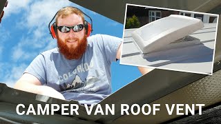 How To Fit A Camper Van Roof Vent  Thule Omnivent Fitting Guide  DIY Camper Conversion  006 [upl. by Forta]