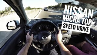 Nissan Micra 2016  POV Top Speed Drive [upl. by Reinnej]