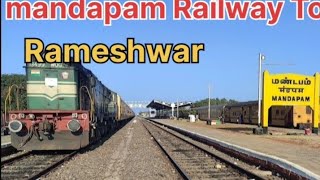 mandapam Railway 🚂 station Travels Rameshwar 🚌 Busstand To Rameshwar temple [upl. by Fanya]