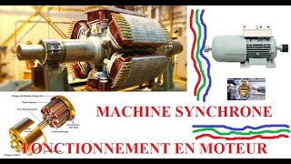 Machine synchrone fonctionnement en Moteur [upl. by Anivle884]