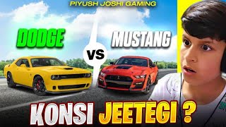 DODGE CHALLANGER VS FORD MUSTANG😨 DRAG RACE🔥 [upl. by Eisteb290]