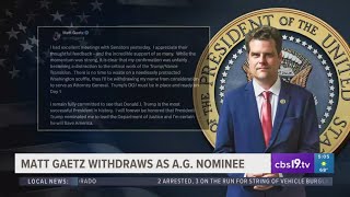 Matt Gaetz withdraws as attorney general nominee [upl. by Honniball]