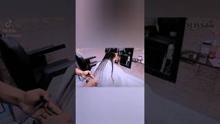 Feather Layers haircutting  Ladies layers haircut 💈 step to step haircut by MH salon shortsvideo [upl. by Ahsinrats]