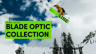 AllNew LINE Blade Optic Skis  Experience Freeride Skiing Through A New Lens [upl. by Enaitsirhc]