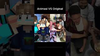 Animasi VS Original Bocil odo kena suntik ftStresmen Minecraft Animasi [upl. by Nosnah162]