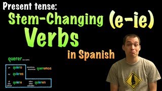 01065 Spanish Lesson  Present Tense  EIE Stemchanging verbs [upl. by Adnalor171]