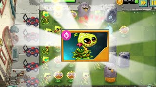 Pvz 2 1181  New Plants Znakelily Unfinish Gameplay Max Level Power Up in Plants vs Zombies 2 [upl. by Orlosky]