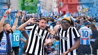 JUVENTINI alla festa SCUDETTO del NAPOLI FINITO MALE [upl. by Launamme619]