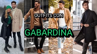 130 OUTFITS con GABARDINA y CHAQUETAS LARGAS para hombre [upl. by Nehttam113]