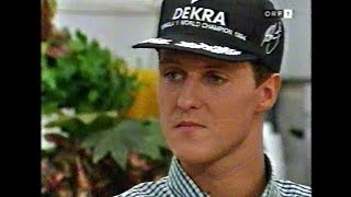 Formel 1 Imola 1995 kontroverse Diskussion Michael Schumacher Gerhard Berger Niki Lauda ORF [upl. by Enialed60]