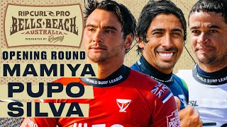 Barron Mamiya Miguel Pupo Deivid Silva  Rip Curl Pro Bells Beach 2024  Opening Round [upl. by Garate580]