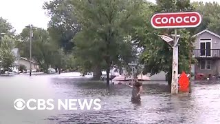 Flooding continues in Midwest Minnesota town still under water [upl. by The892]