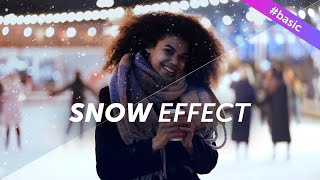 How to add SNOW EFFECT TO VIDEOS on mobile PicsArt Tutorial [upl. by Asp146]