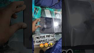 OnePlus Pad Go tempered Glass screen guard how to Apply oneplusviralvideo virelshortsvirelshorts [upl. by Accebber11]