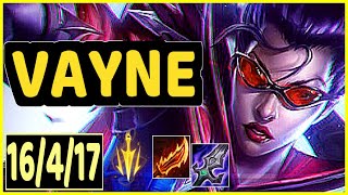 VAYNE  16417 KDA GAMEPLAY [upl. by Ihskaneem469]