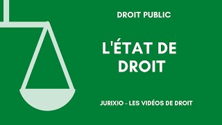 LEtat de droit [upl. by Auos]