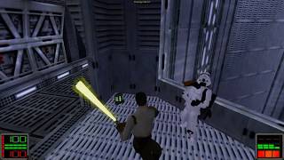 Star Wars Jedi Knight Dark Forces II  Level 18 Descent into the Valley [upl. by Arnoldo]