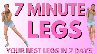 7 Minute Leg Toning Workout at Home [upl. by Moishe835]