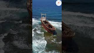 The Shipwreck Beach  globalcityguide shorts shipwreckbeach traveldestinations [upl. by Atirres]