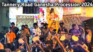 Tannery Road DJ Halli KG Halli Ulsoor Nagawara Ganesha Procession 2024  TempleCrew ganesha [upl. by Egide]