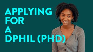 Applying for a DPhil PhD [upl. by Harima]