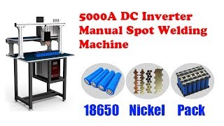 MDMND5000 5000A DC Inverter Manual Spot Welding Machine for Battery Pack Tab Welding [upl. by Notsgnik507]