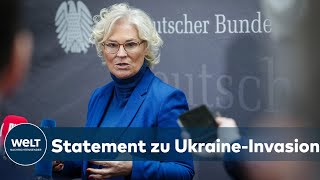 VERTEIDIGUNGSMINISTERIN LAMBRECHT quotDas Völkerrecht wird mit Füßen getretenquot I WELT Dokument [upl. by Eecyal635]