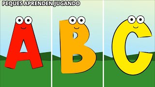 El abecedario para niños en español Palabras con las letras de la A a la Z Peques Aprenden Jugando [upl. by Trela]