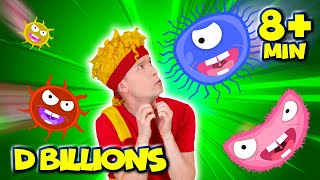 Bad Bacteria Go Away  MORE D Billions Kids Songs [upl. by Aksel132]