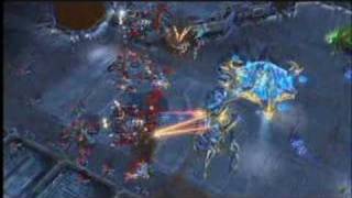 Starcraft II Epic Battle  Protoss Vs Zerg Vs Terran [upl. by Nyrmak811]