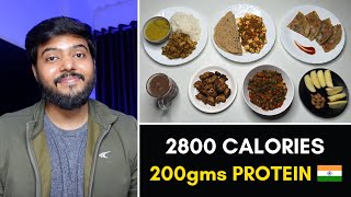 Easy 2800 Calorie Bulking Diet  200gms Protein  🇮🇳 [upl. by Catto]