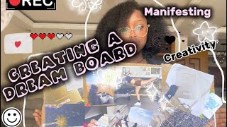 Creating My vision Board  Manifesting My Best Life [upl. by Learsi]