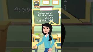 مقارنة الاعداد النسبية وترتيبها الصفالسادسالابتدائي shorts رياضيات 2025 [upl. by Aeriela]