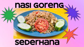 NASI GORENG  INDONESIAN FRIED RICE street food [upl. by Alehc]