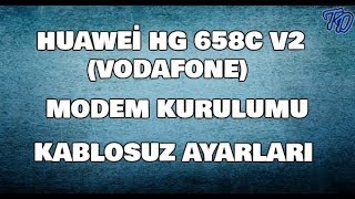 Huawei HG658c v2 Vodafone Modem Kurulumu [upl. by Ahtnamys]