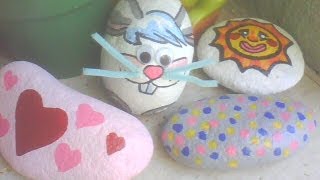 MANUALIDAD DECORA CON PIEDRAS PINTADAS IDEAS ORIGINALES [upl. by Eelyah961]