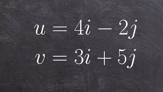 How to apply the operations of dot product to a vector [upl. by Clarhe]